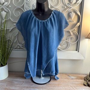 Alberto Makali Denim Blue Women's Top